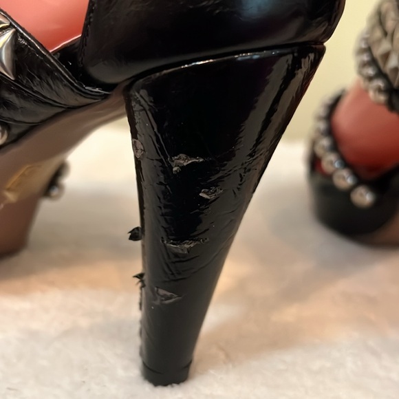 Jeffrey Campbell Ibiza Black Leather With Rhinestones And Studs Size 7 - Picture 6 of 12